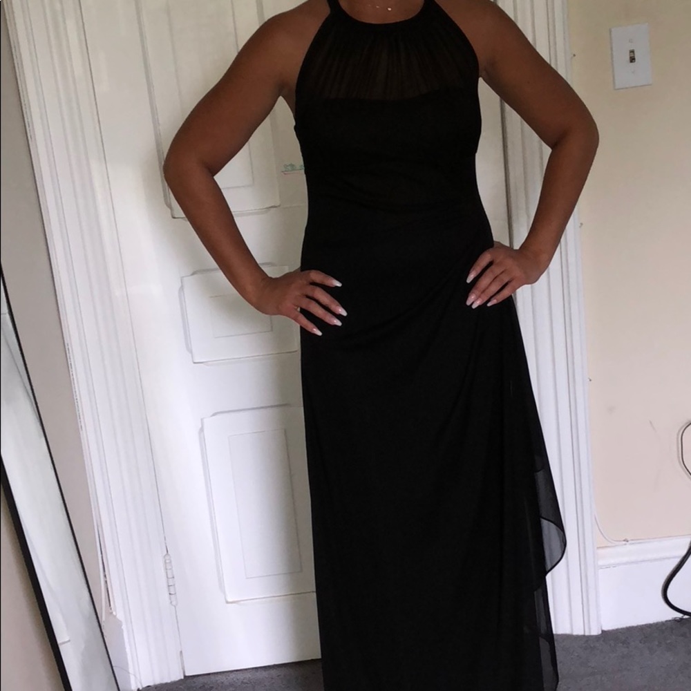 Halter neck bridesmaid dress